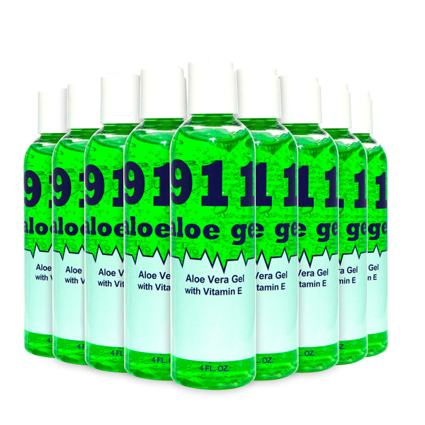 Twelve 4 oz. bottles of 911 aloe gel