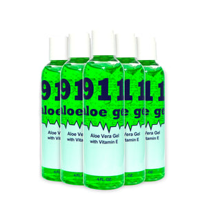Six 4 oz. bottles of 911 aloe gel